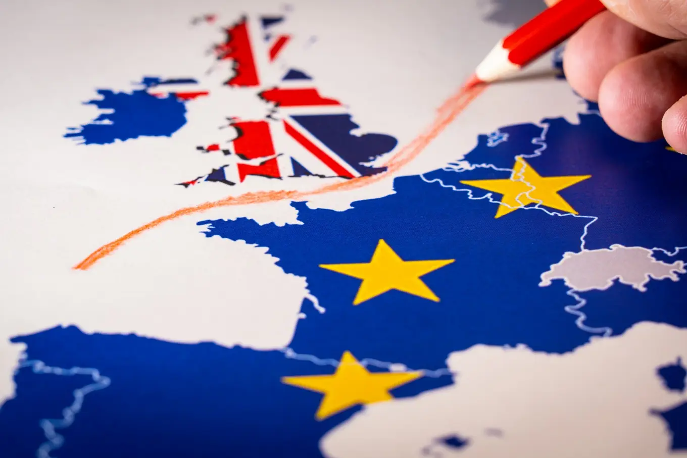 granica między Unią Europejską a Wielką Brytanią